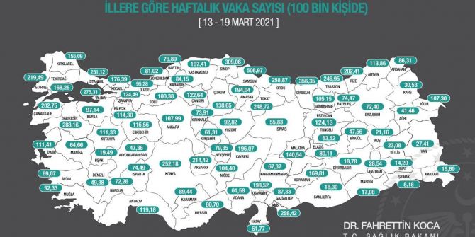 Risk haritasında korkutan tablo: 81 il içinden sadece bir tanesi mavi! Örnek şehir Şırnak!