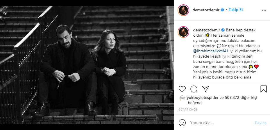 Demet Özdemir'den İbrahim Çelikkol'a duygulandıran veda paylaşımı! 5