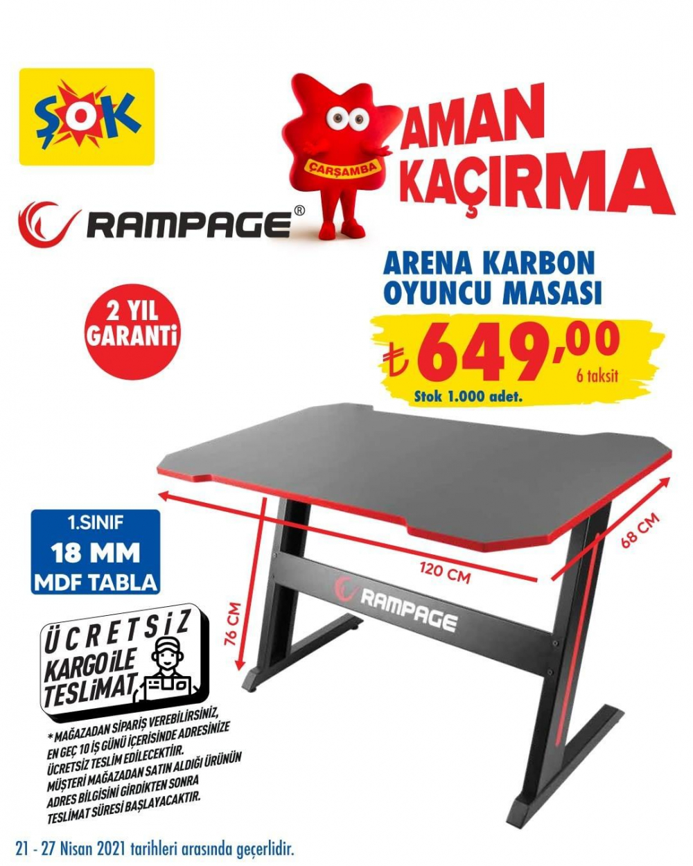 ŞOK 24 Nisan 2021 aktüel kataloğu | ŞOK'a bu hafta Rampage ürünleri geliyor! 36