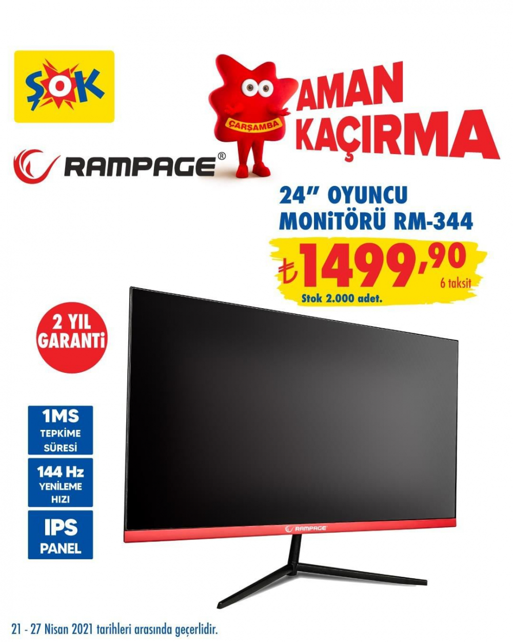 ŞOK 24 Nisan 2021 aktüel kataloğu | ŞOK'a bu hafta Rampage ürünleri geliyor! 37