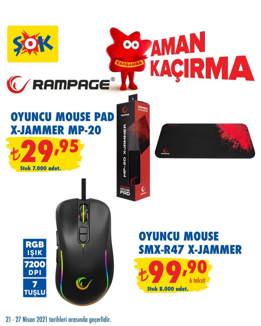 ŞOK 24 Nisan 2021 aktüel kataloğu | ŞOK'a bu hafta Rampage ürünleri geliyor! 43