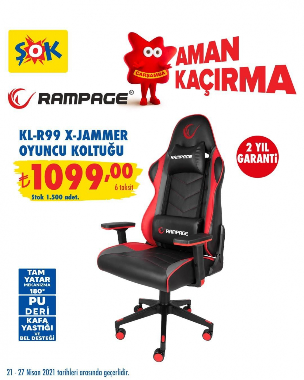ŞOK 24 Nisan 2021 aktüel kataloğu | ŞOK'a bu hafta Rampage ürünleri geliyor! 44