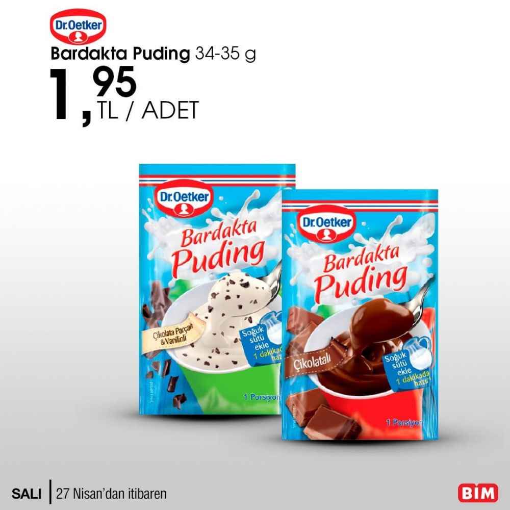 Bim 27 Nisan 2021 kataloğu | Bu salı Bim | Bardakta puding 27