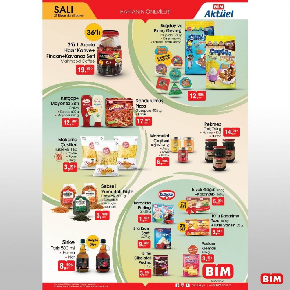 Bim 27 Nisan 2021 kataloğu | Bu salı Bim | Bardakta puding 4