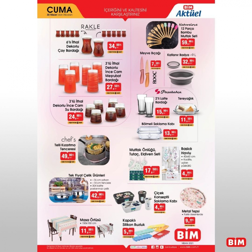 1 Mayıs Cumartesi Bim kataloğu | Bu cuma Bim'de neler var? | Lava mangal ızgarası 27