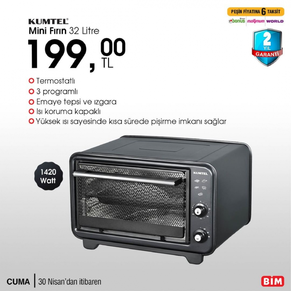 1 Mayıs Cumartesi Bim kataloğu | Bu cuma Bim'de neler var? | Lava mangal ızgarası 30