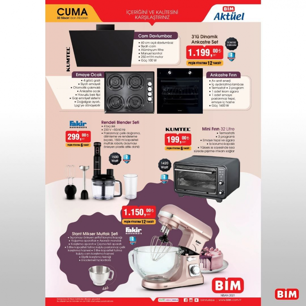 1 Mayıs Cumartesi Bim kataloğu | Bu cuma Bim'de neler var? | Lava mangal ızgarası 71