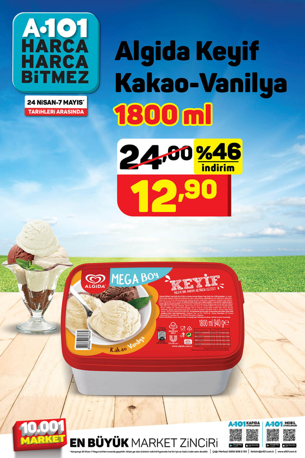 7 Mayıs A101 aktüel ürünler kataloğu 2021 | Haftanın yıldızları dondurmalar uygun fiyata A101'de! 6