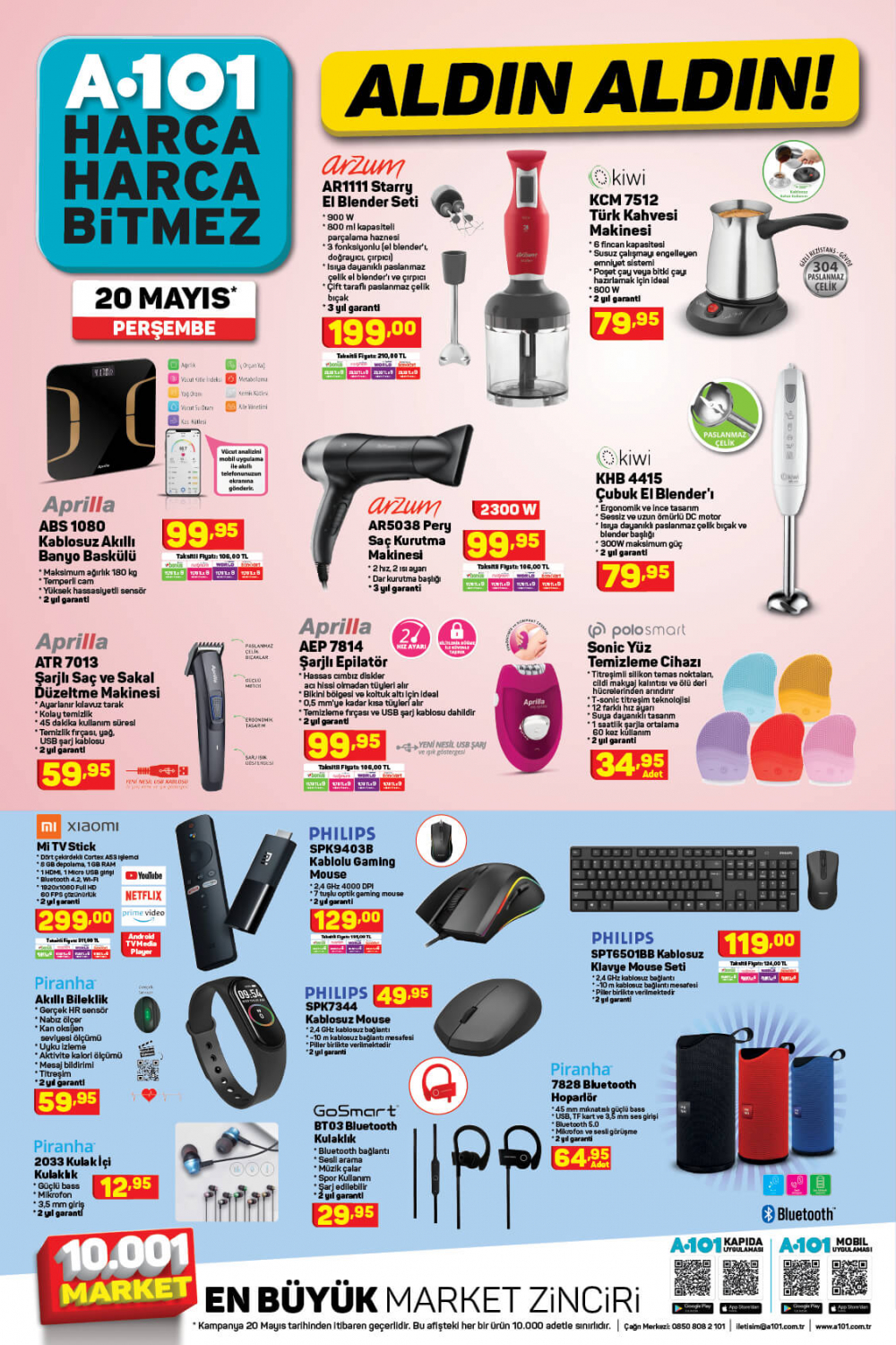 27 Mayıs A101 aktüel ürünler kataloğu | Onvo OV50F353 ultra HD android smart led tv A101'de! 11