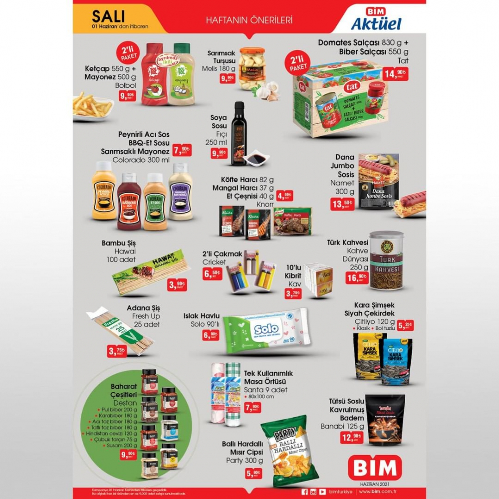 1 Haziran 2021 Bim kataloğu | Bu salı Bim'de mangal kömürü, dondurulmuş köfte 17