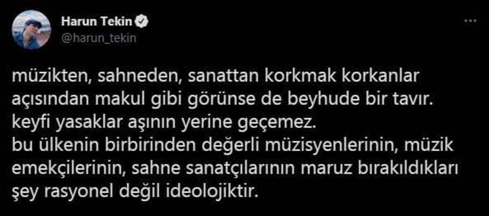 Eğlence sektörüne yasak kalkmadı, ünlü isimler tepki gösterdi! 5