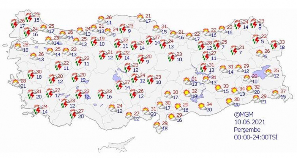 Meteoroloji uzmanı uyardı! Yıldırım ve doluya dikkat! 6