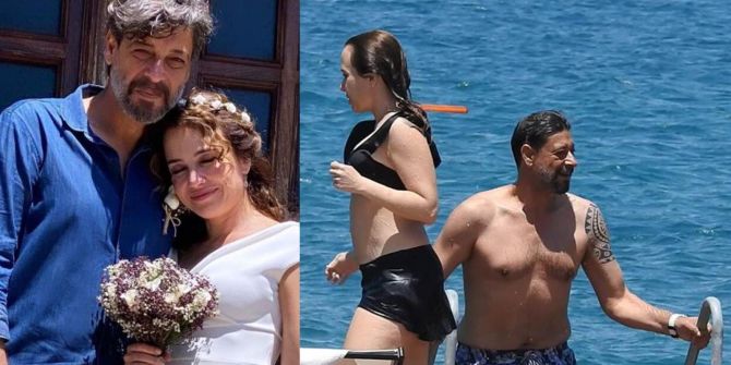 Taze evli çift balayında! Deniz Uğur ve Erdinç Gülener Bodrum'da görüntülendi!