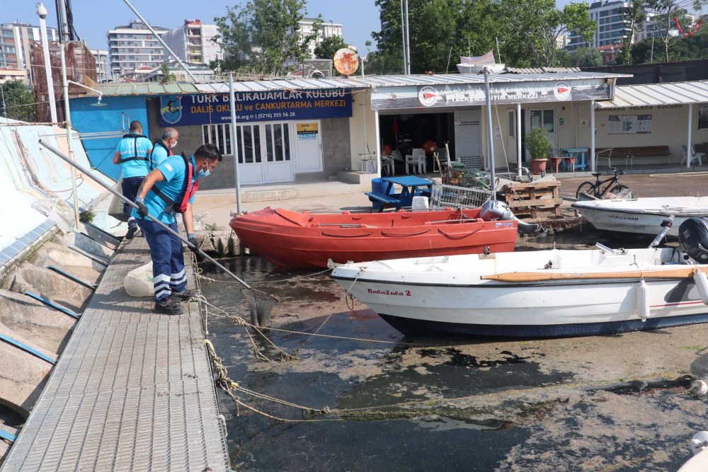 İstanbul'da müsilajla mücadele tam gaz sürüyor! İşte çalışmalardan fotoğraflar... 9