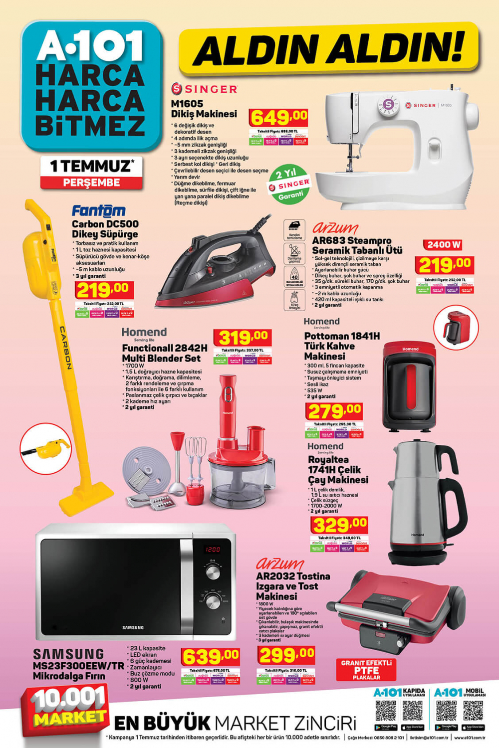 9  Temmuz A101 aktüel ürünler kataloğu | A101'de Kurban Bayramına özel şok indirimler! 4