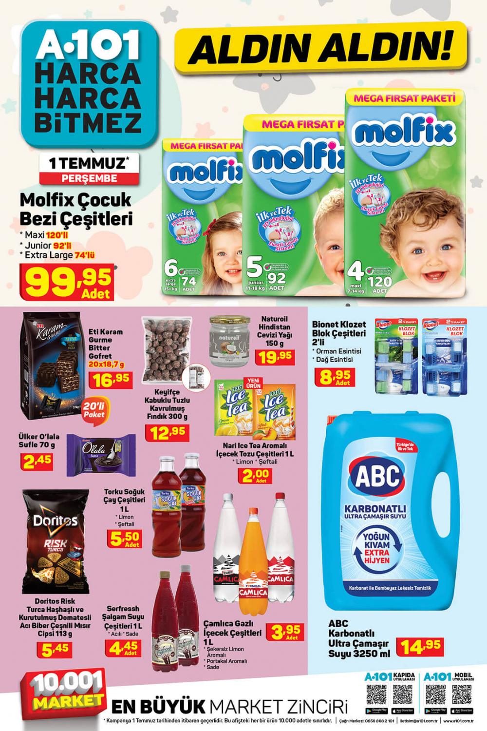 9  Temmuz A101 aktüel ürünler kataloğu | A101'de Kurban Bayramına özel şok indirimler! 9