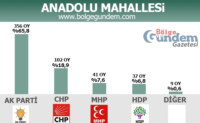 1 Kasım 2015 Tuzla Mahalle Mahalle Seçim sonuçları 2