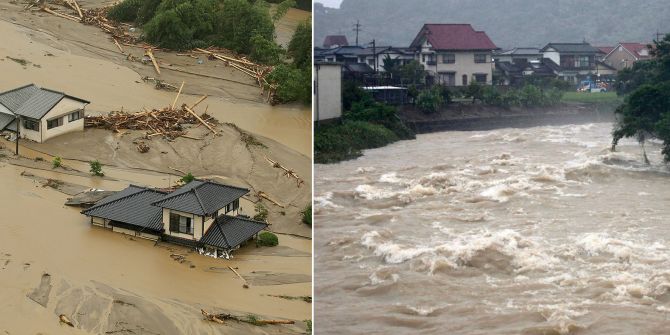 Şiddetli yağışlar ülkeyi esir aldı, kırmızı alarma geçildi! Japonya'da 330 bin kişi tahliye edilecek