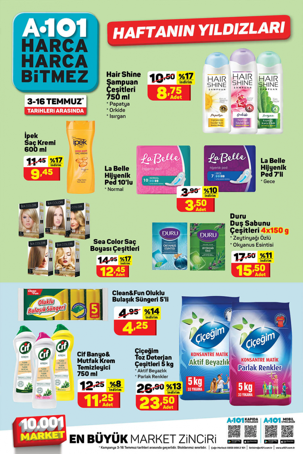 16 Temmuz A101 aktüel ürünler kataloğu | Sebze, meyve ve etlerde kaçırılmayacak indirimler! 3