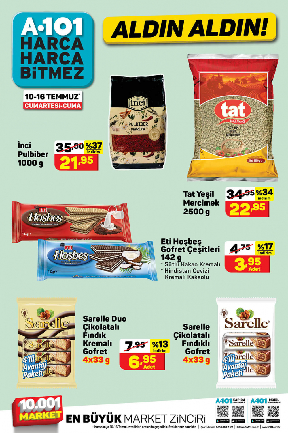 16 Temmuz A101 aktüel ürünler kataloğu |  Yılın en indirimli aldın aldın ürünleri 16 Temmuz'dan itibaren A101'de! 10