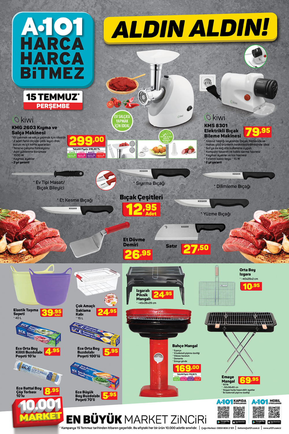 16 Temmuz A101 aktüel ürünler kataloğu |  Yılın en indirimli aldın aldın ürünleri 16 Temmuz'dan itibaren A101'de! 11