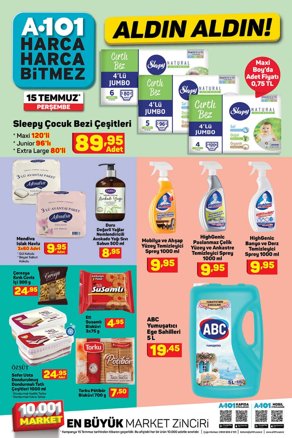 16 Temmuz A101 aktüel ürünler kataloğu |  Yılın en indirimli aldın aldın ürünleri 16 Temmuz'dan itibaren A101'de! 2