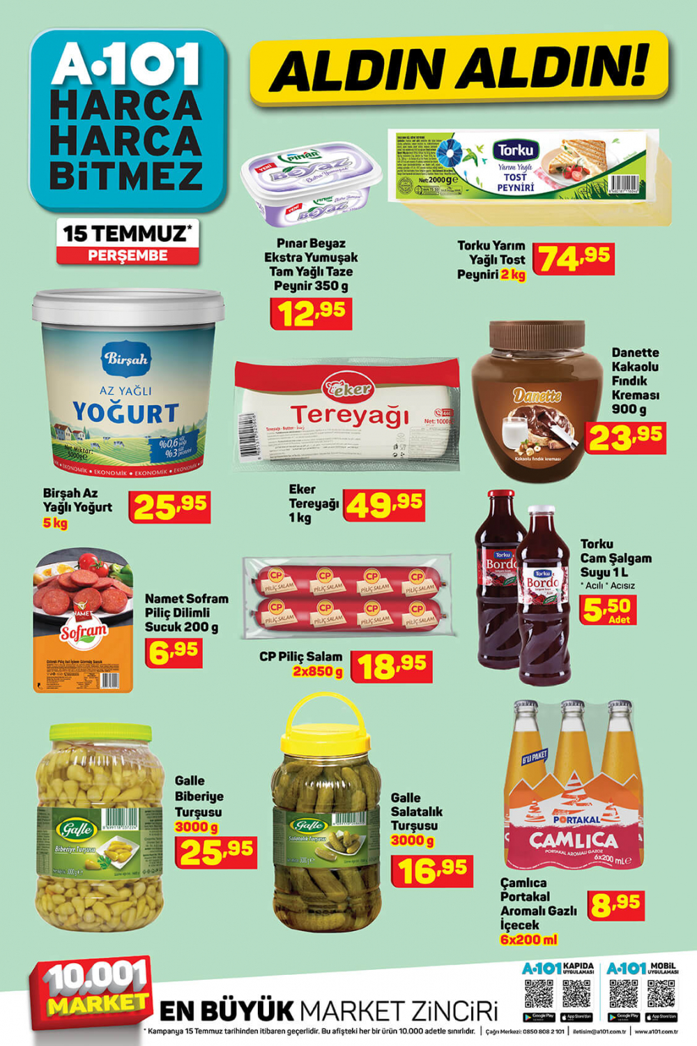16 Temmuz A101 aktüel ürünler kataloğu |  Yılın en indirimli aldın aldın ürünleri 16 Temmuz'dan itibaren A101'de! 9