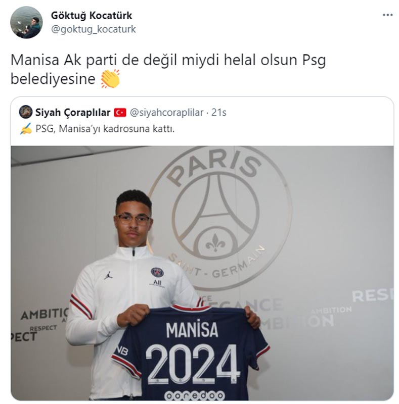 PSG Manisa'yı transfer etti | Sosyal medya yıkıldı 2