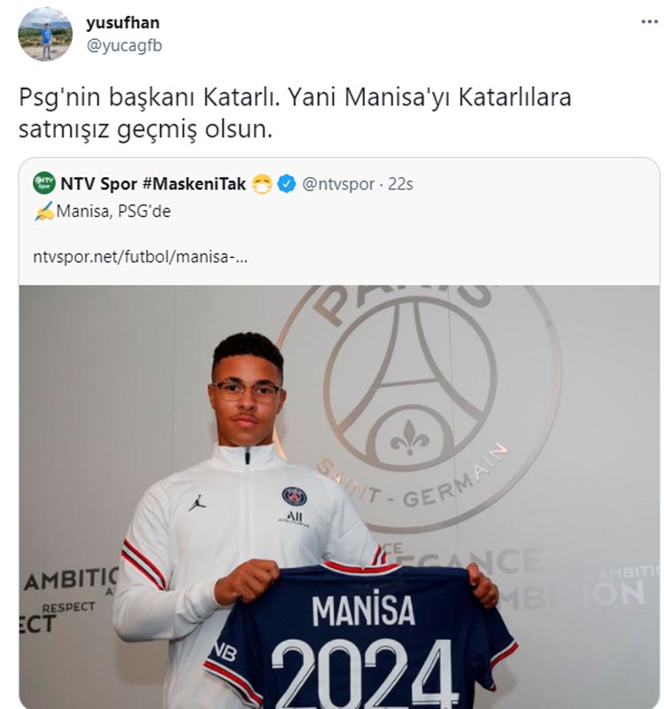 PSG Manisa'yı transfer etti | Sosyal medya yıkıldı 6