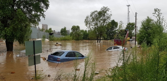 Ordu'da yaşanan sel felaketinin görüntüleri 15