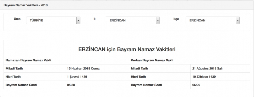 Diyanet İl, İl Kurban bayramı namaz saatleri tam liste - Bayram namazı saat kaçta 30