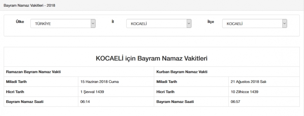 Diyanet İl, İl Kurban bayramı namaz saatleri tam liste - Bayram namazı saat kaçta 52