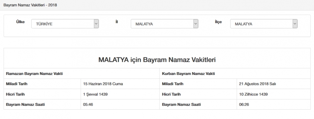 Diyanet İl, İl Kurban bayramı namaz saatleri tam liste - Bayram namazı saat kaçta 55