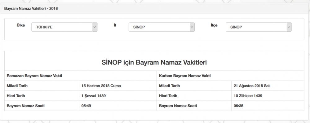 Diyanet İl, İl Kurban bayramı namaz saatleri tam liste - Bayram namazı saat kaçta 69