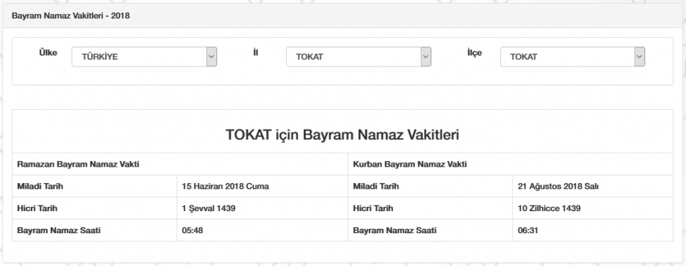 Diyanet İl, İl Kurban bayramı namaz saatleri tam liste - Bayram namazı saat kaçta 74