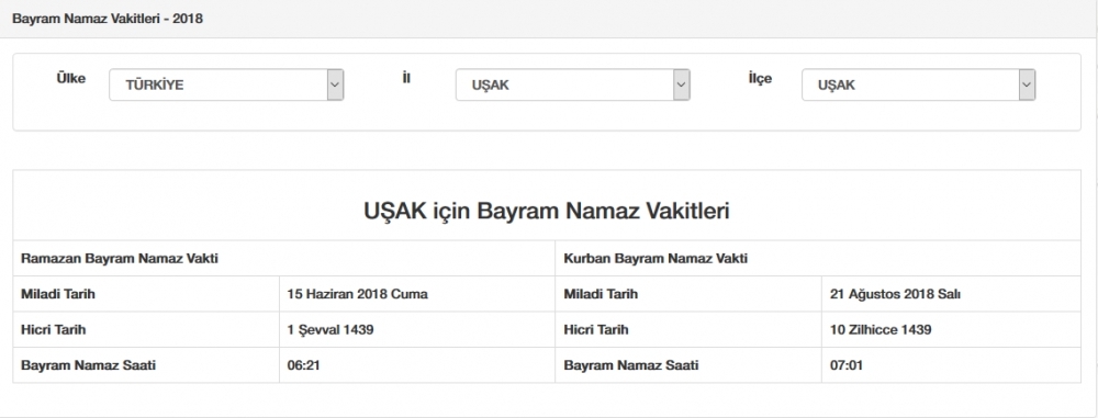 Diyanet İl, İl Kurban bayramı namaz saatleri tam liste - Bayram namazı saat kaçta 77