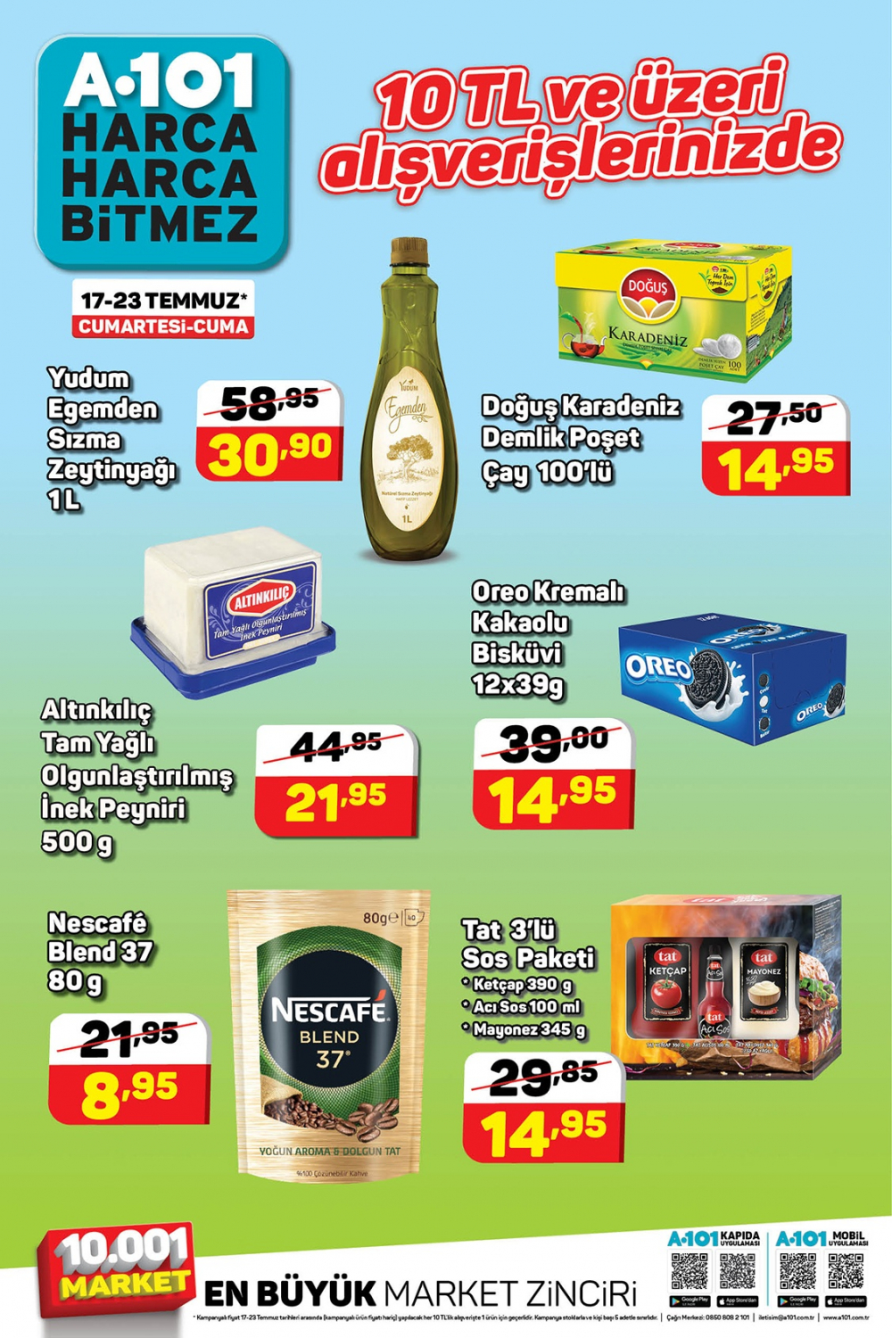 A101 haftanın yıldızları 22 Temmuz |22 Temmuz A101 aktüel ürünler kataloğu 2