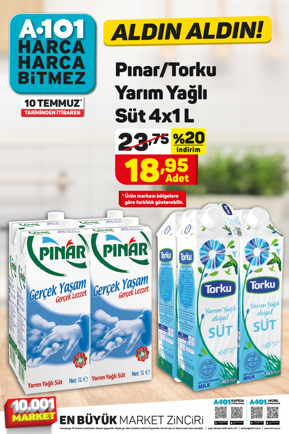 22 Temmuz A101 aktüel ürünler kataloğu  | A101 Aldın Aldın 22 Temmuz 12