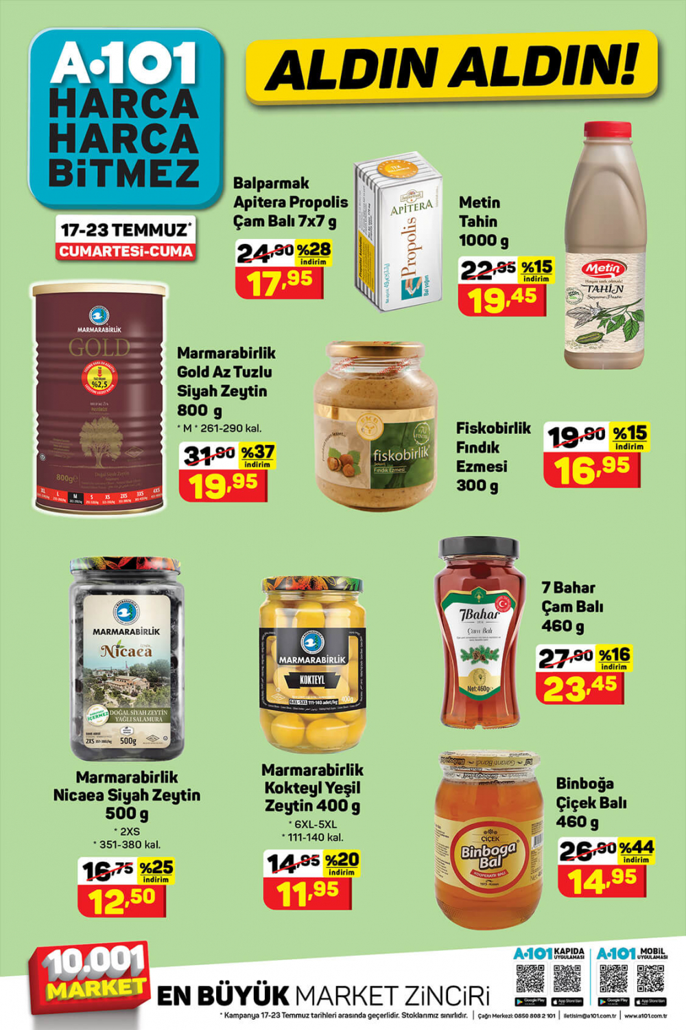 22 Temmuz A101 aktüel ürünler kataloğu  | A101 Aldın Aldın 22 Temmuz 15