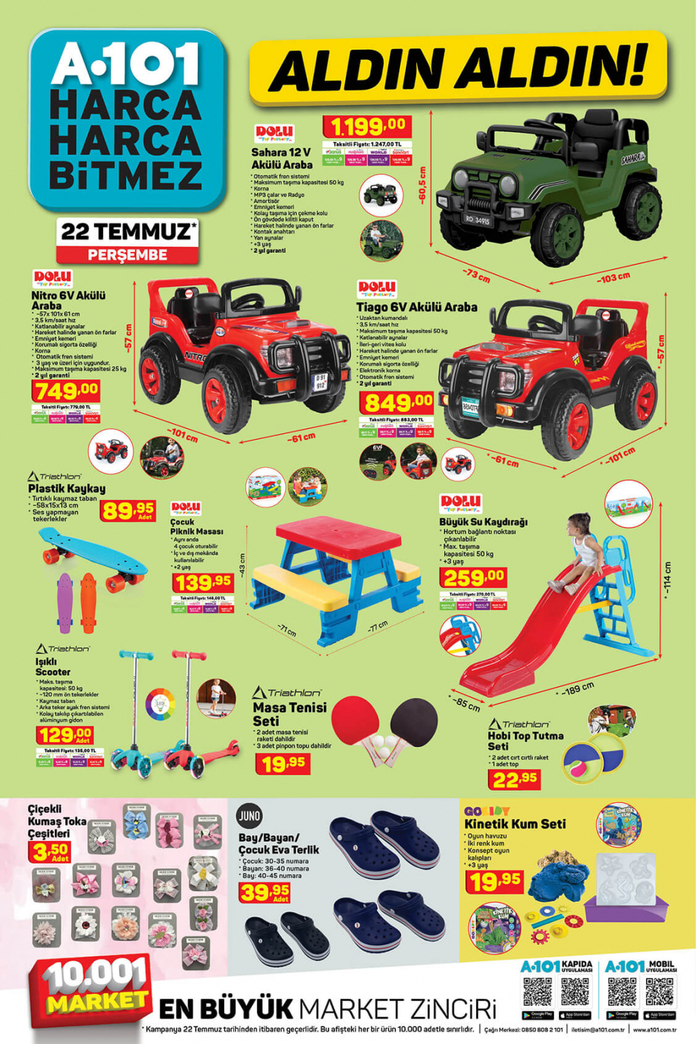 22 Temmuz A101 aktüel ürünler kataloğu  | A101 Aldın Aldın 22 Temmuz 4