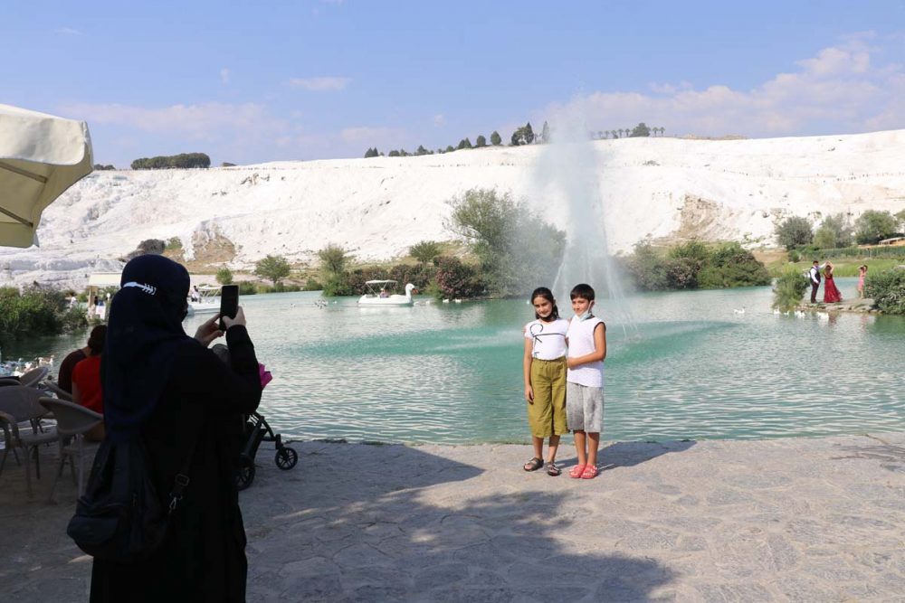 Tatilciler soluğu orada aldı! Pamukkale, salgın sonrası ziyaretçi rekoru kırdı 5