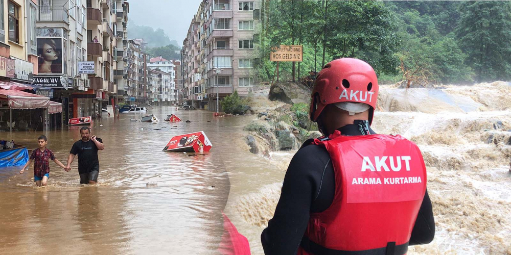 Önüne kattığı her şeyi sürükledi! Selin vurduğu Artvin'de felaketin boyutları gözler önüne serildi 1