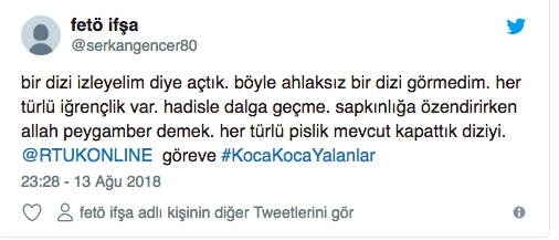 Koca Koca Yalanlar dizisi için RTÜRK'e şikayet yağdı! 13