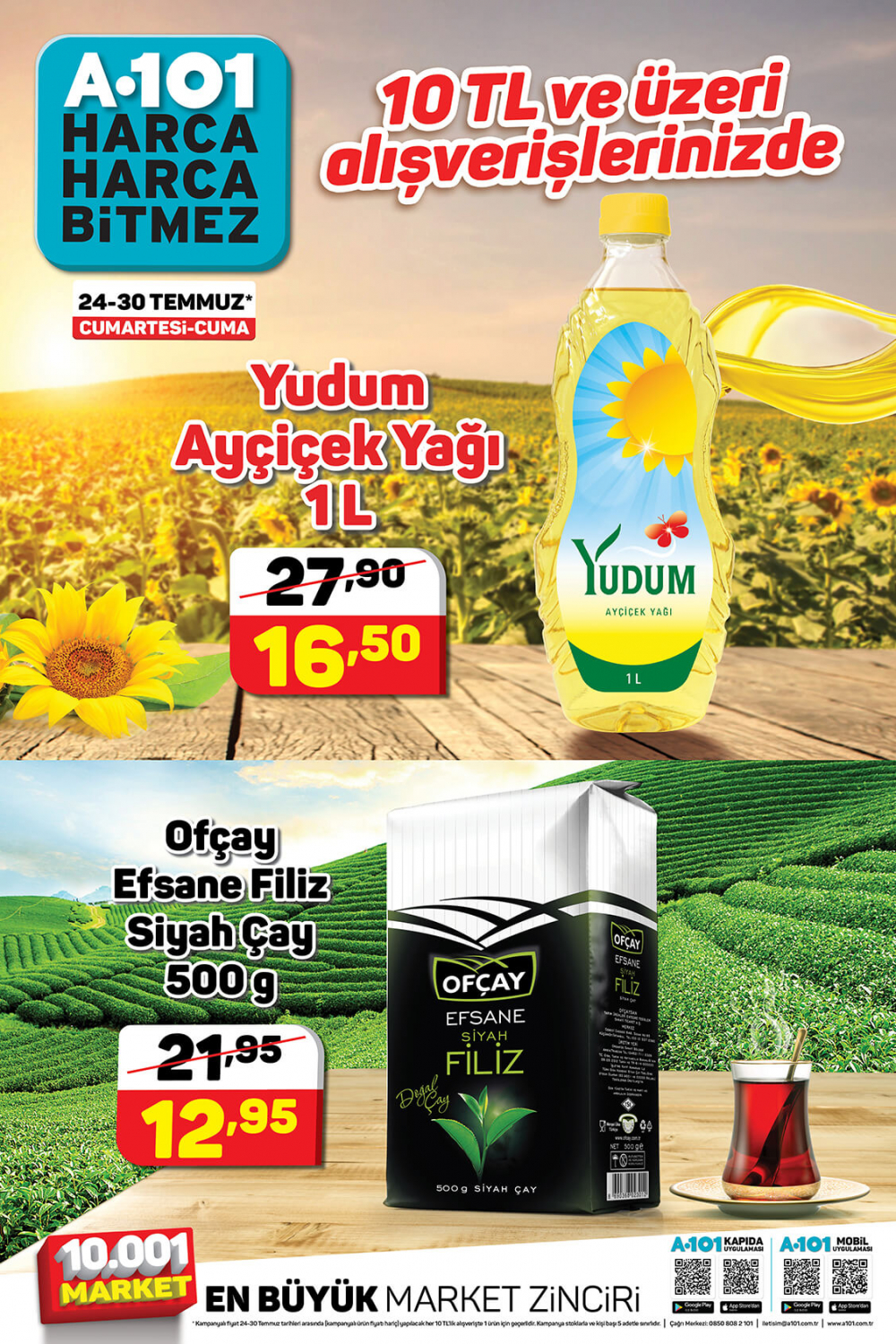 30 Temmuz A101 aktüel ürünler kataloğu | Ayçiçek yağı, Filiz çay ve Yoğurtta kaçırılmayacak indirimler! 7