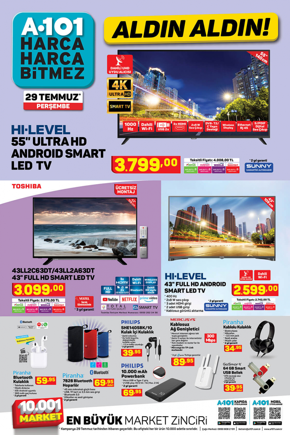 30 Temmuz A101 aktüel ürünler kataloğu |Aldın Aldın ürünleri: Çadır, Şişme yatak, Kamp sandalyesi ve dahası bu hafta A101'de 6