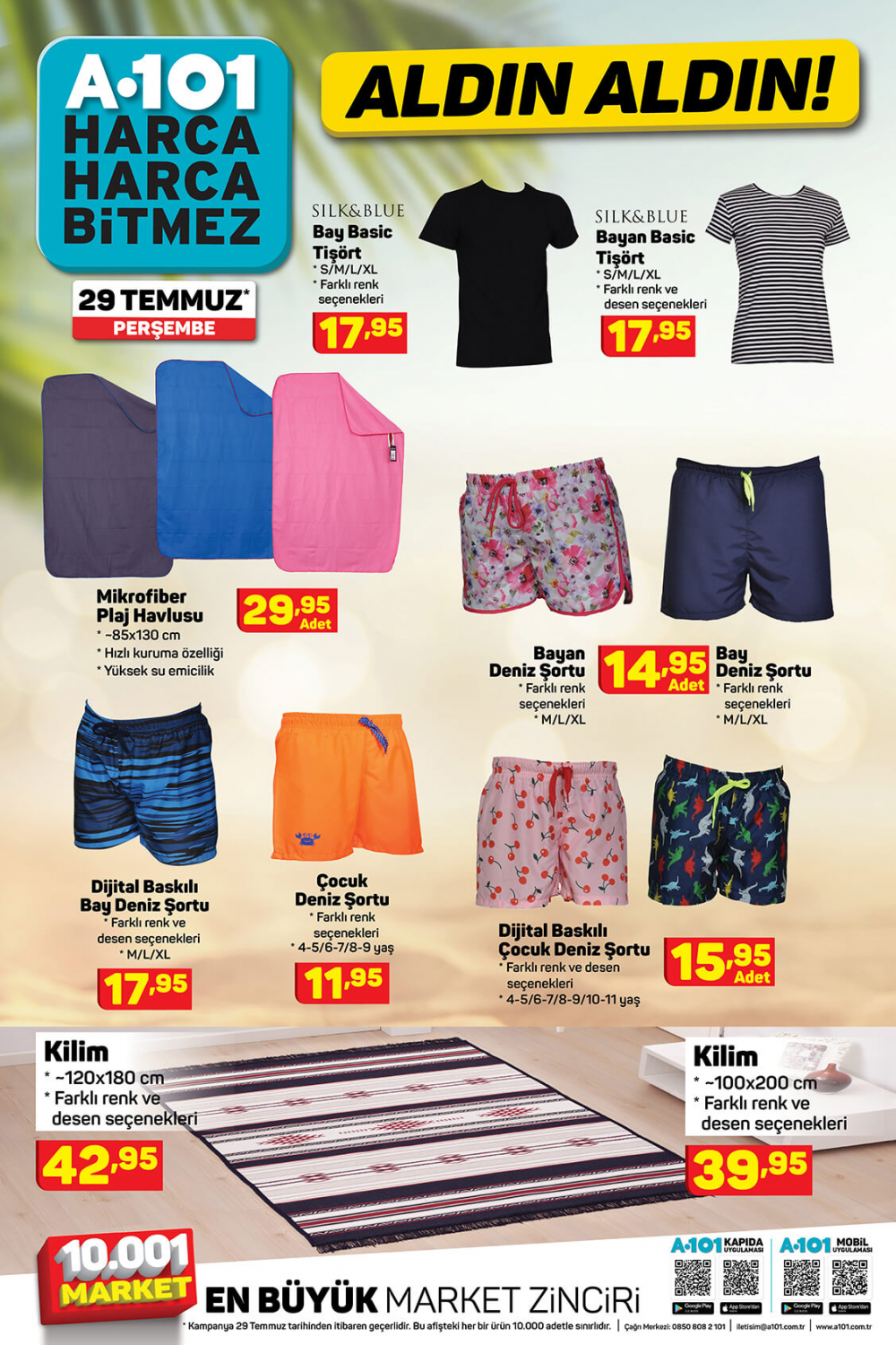 30 Temmuz A101 aktüel ürünler kataloğu |Aldın Aldın ürünleri: Çadır, Şişme yatak, Kamp sandalyesi ve dahası bu hafta A101'de 8