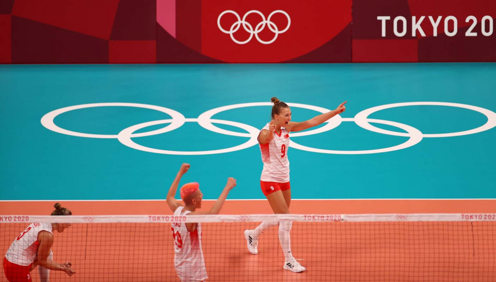 SON DAKİKA | Filenin Sultanları Çin'i hezimete uğratarak olimpiyatlara damgasını vurdu 19