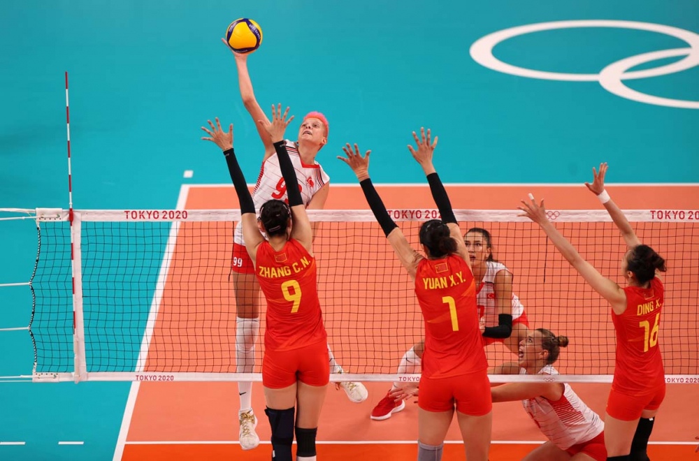 SON DAKİKA | Filenin Sultanları Çin'i hezimete uğratarak olimpiyatlara damgasını vurdu 6