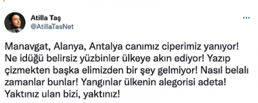 Ülkenin dört bir yanında eş zamanlı başladı! Ciğerimizi yakan orman yangınlarına ünlü isimler sessiz kalmadı! 15