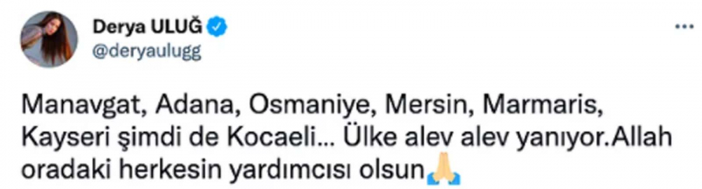 Ülkenin dört bir yanında eş zamanlı başladı! Ciğerimizi yakan orman yangınlarına ünlü isimler sessiz kalmadı! 7